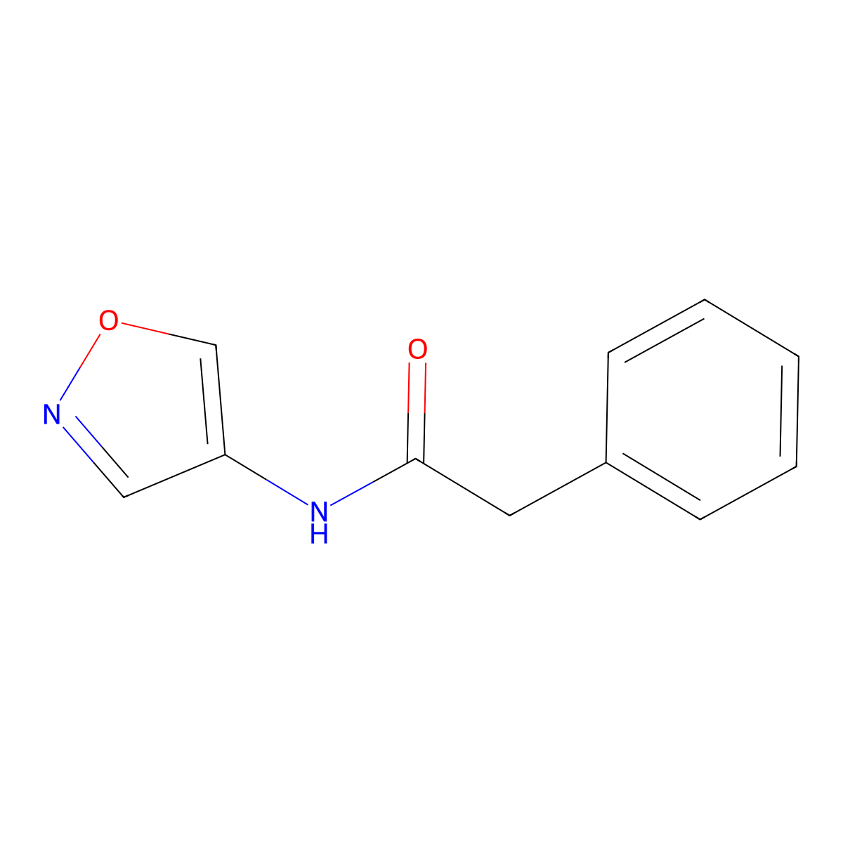 N-(Isoxazol-4-yl)-2-phenylacetamide molecular structure, CAS 1389313-62-5