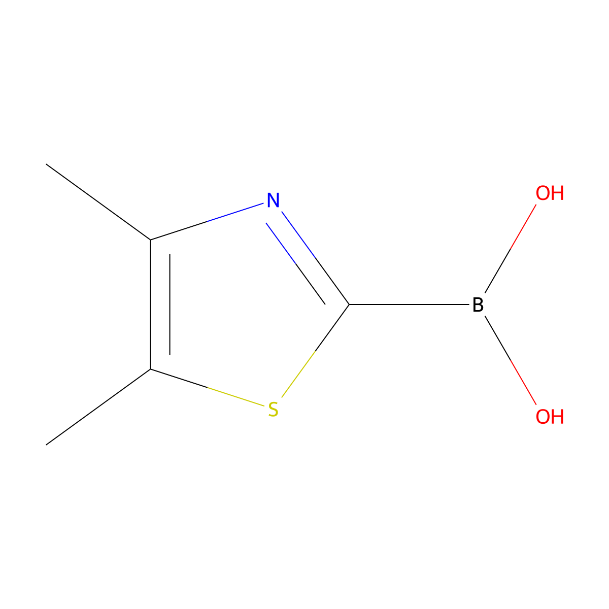 (Dimethyl-1,3-thiazol-2-yl)boronic acid molecular structure, CAS 1389316-04-4
