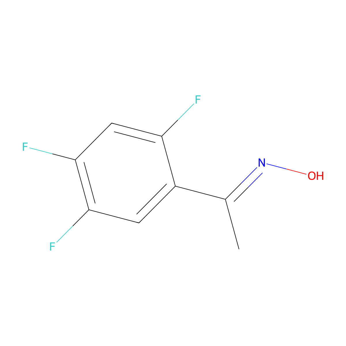 1-(2,4,5-Trifluorophenyl)ethanone oxime molecular structure, CAS 1389318-25-5