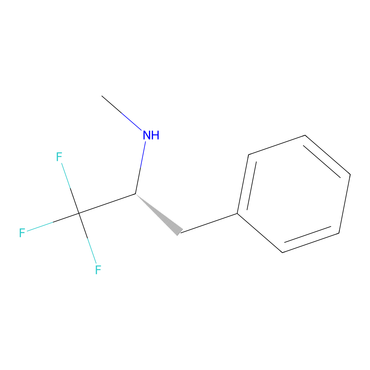 (R)-N-Methyl-3,3,3-Trifluoro-1-phenyl-2-propylamine molecular structure, CAS 1389320-37-9