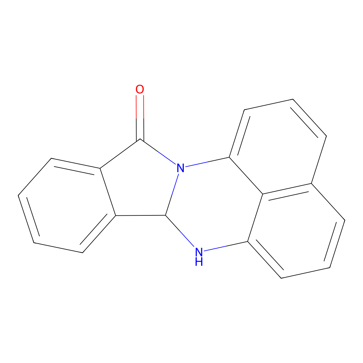 7,7A-dihydro-12H-isoindolo[2,1-a]perimidin-12-one molecular structure, CAS 138937-84-5