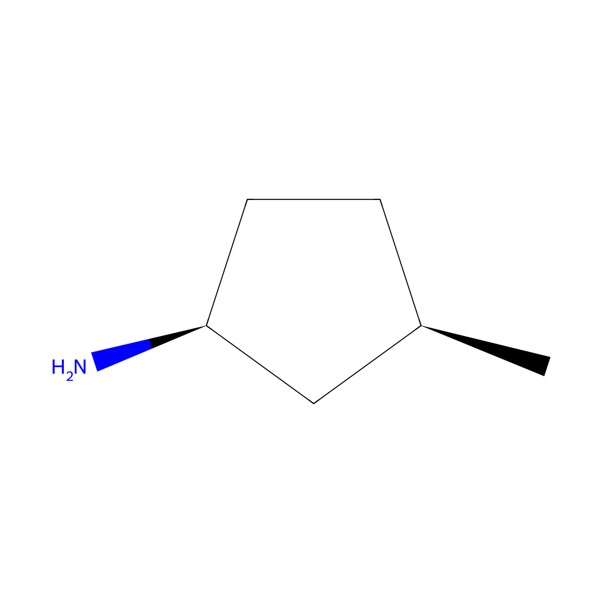 (1S,3R)-3-Methyl-cyclopentylamine molecular structure, CAS 1389375-01-2