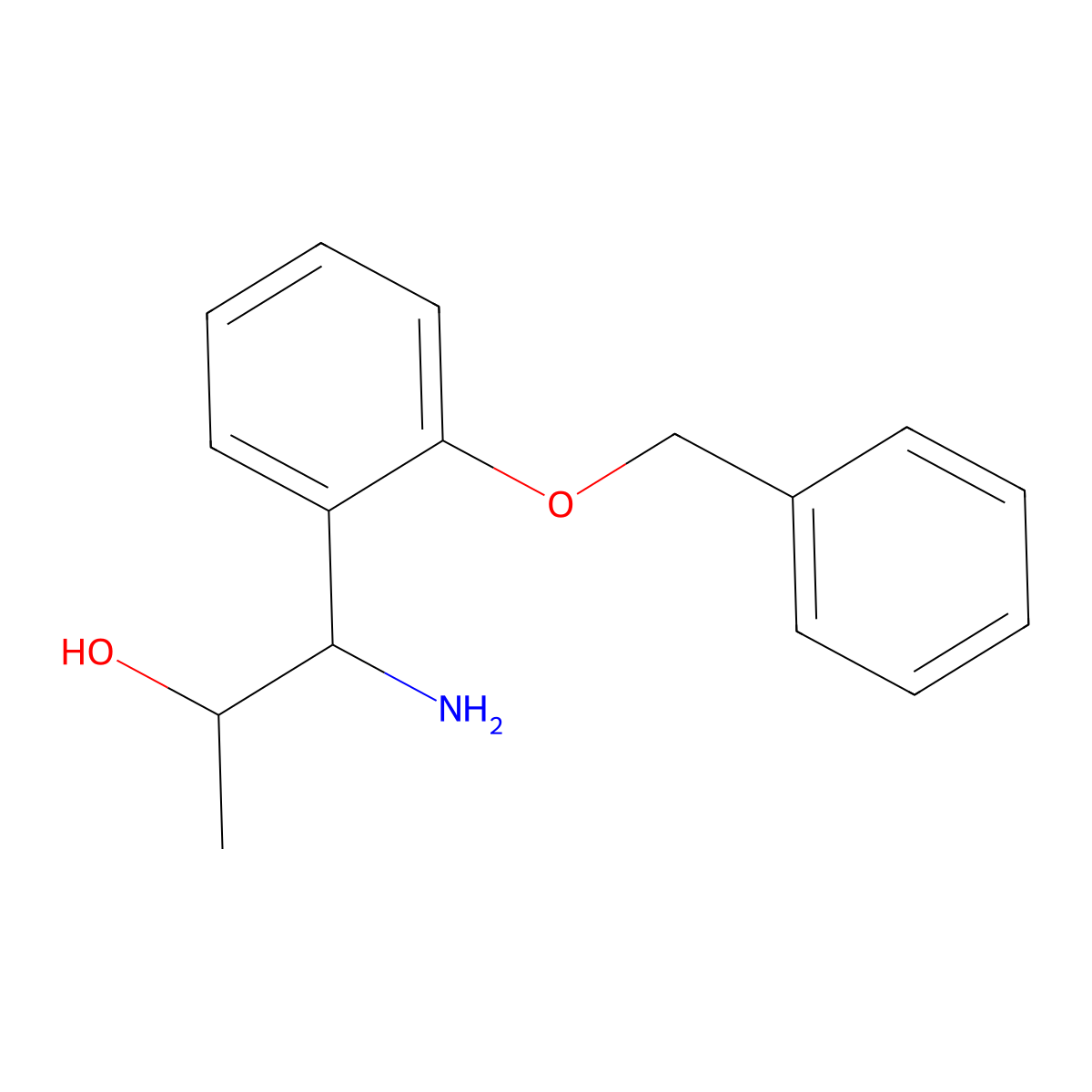 (1R,2S)-1-Amino-1-[2-(benzyloxy)phenyl]propan-2-ol molecular structure, CAS 1389384-58-0