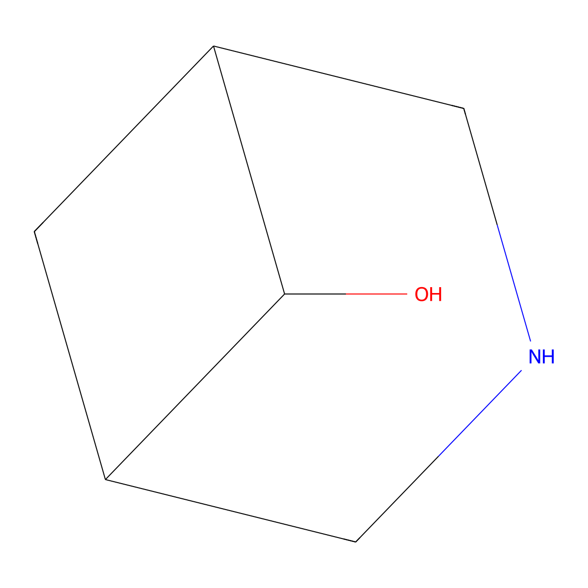 3-Azabicyclo[3.1.1]heptan-6-ol molecular structure, CAS 1389441-76-2