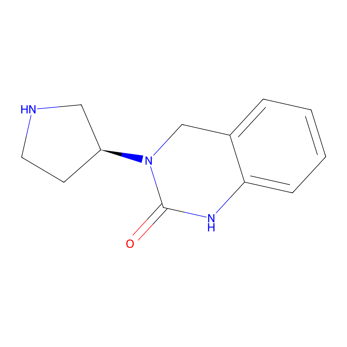 (S)-3-(pyrrolidin-3-yl)-3,4-dihydroquinazolin-2(1H)-one molecular structure, CAS 1389441-94-4