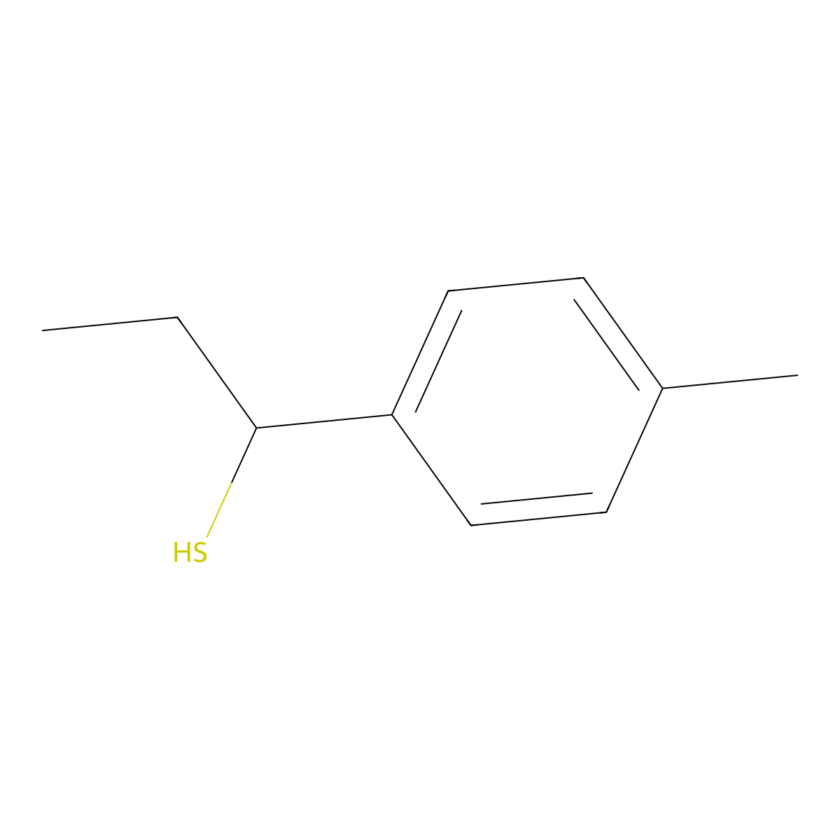 1-(4-Methylphenyl)propane-1-thiol molecular structure, CAS 138947-75-8