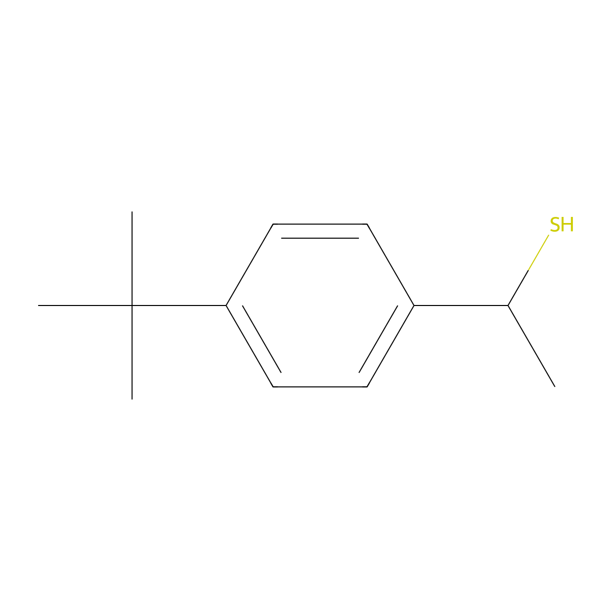 1-(4-Tert-butylphenyl)ethane-1-thiol molecular structure, CAS 138947-78-1