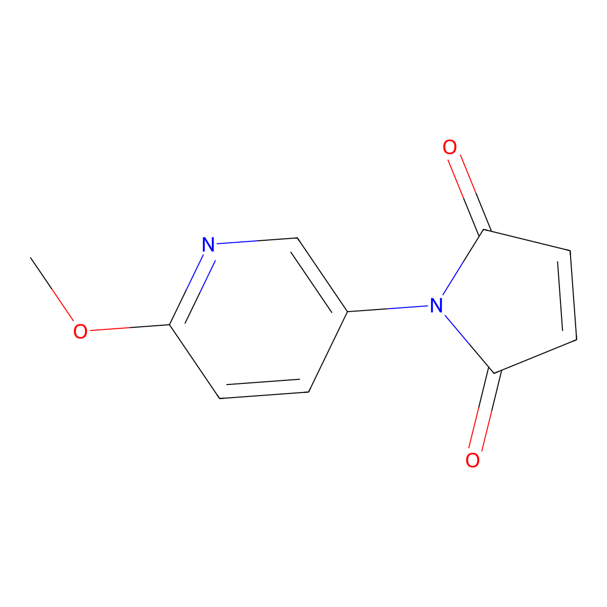 1-(6-methoxypyridin-3-yl)-2,5-dihydro-1H-pyrrole-2,5-dione molecular structure, CAS 138949-31-2