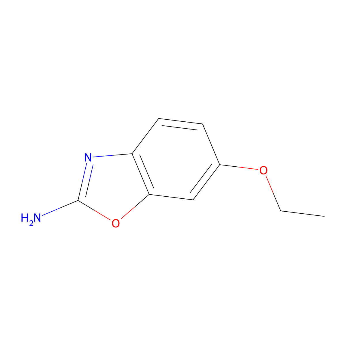 6-Ethoxybenzo[d]oxazol-2-amine molecular structure, CAS 13895-09-5
