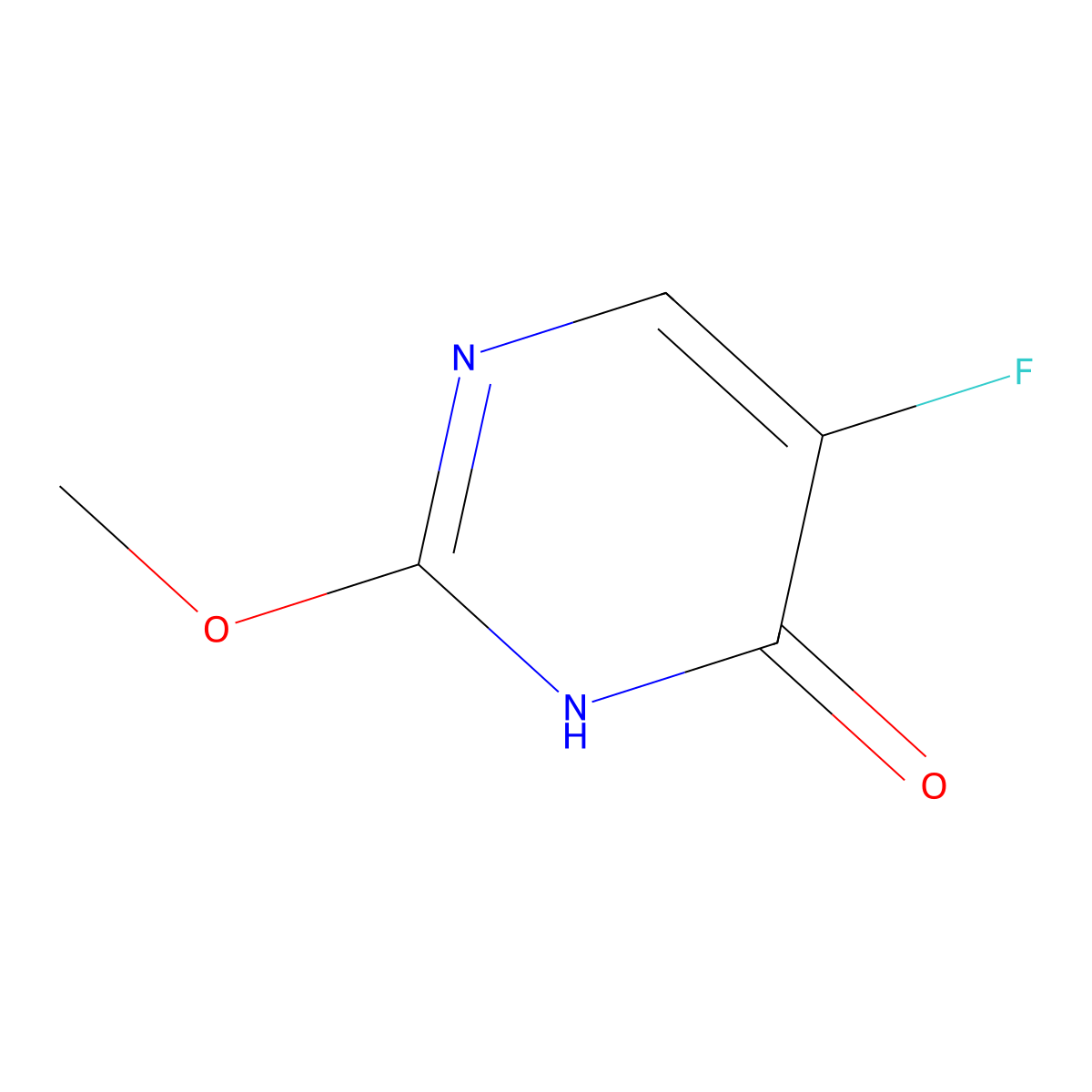 5-Fluoro-2-methoxy-4(3H)-pyrimidinone molecular structure, CAS 138954-92-4