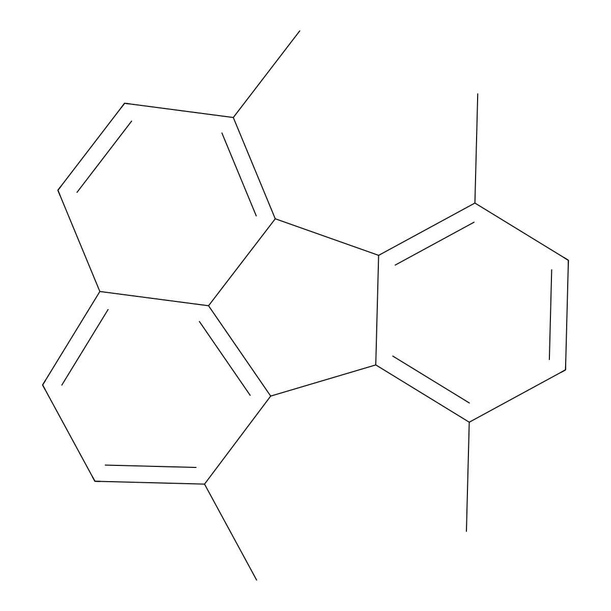 1,6,7,10-Tetramethylfluoranthene molecular structure, CAS 138955-77-8