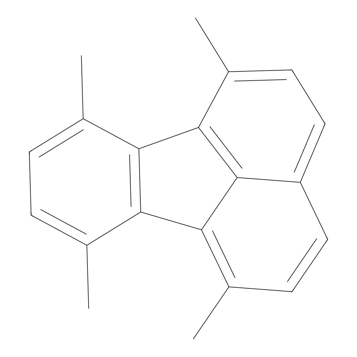 1,6,7,10-Tetramethylfluoranthene molecular structure, CAS 138955-77-8