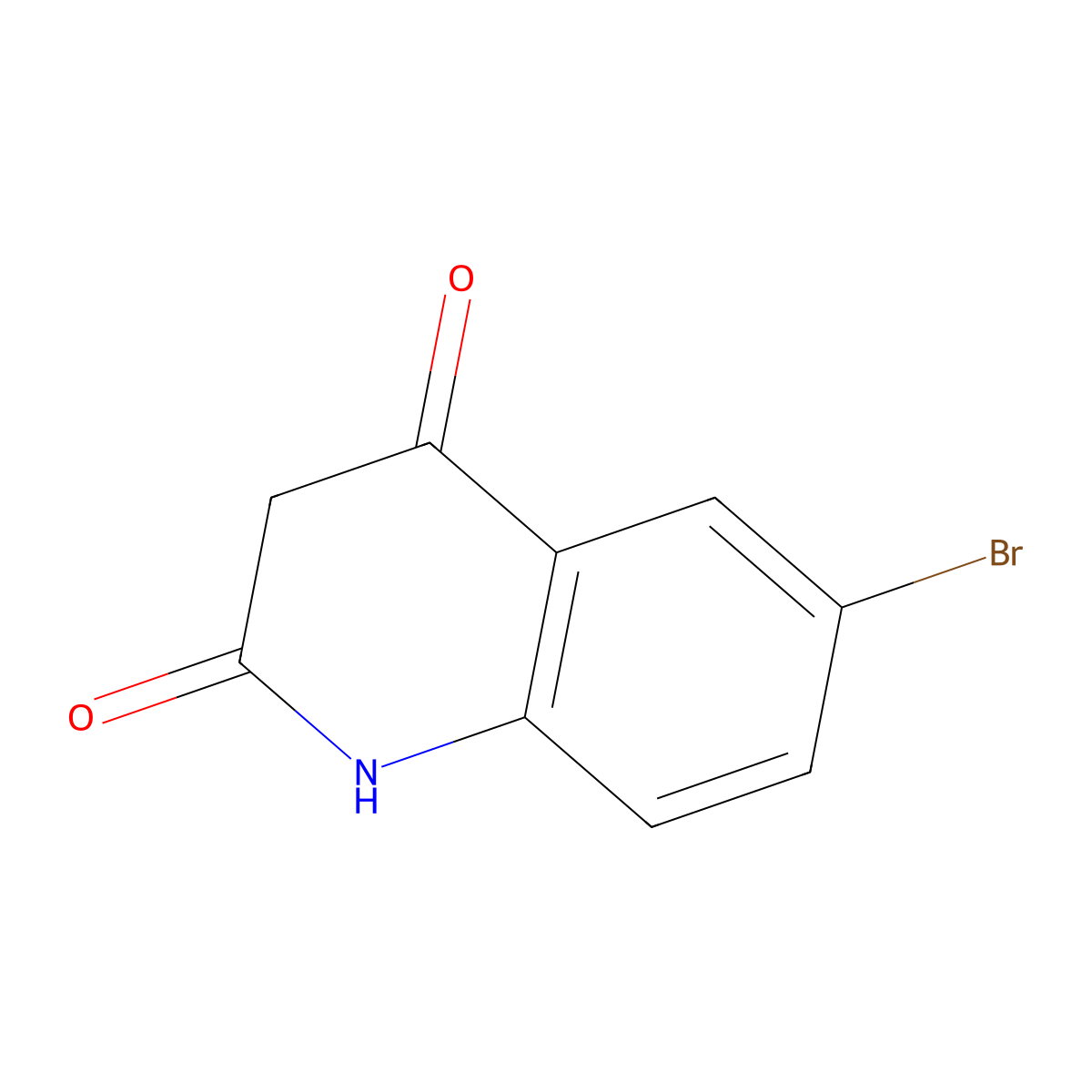 6-Bromoquinoline-2,4(1H,3H)-dione molecular structure, CAS 138964-51-9