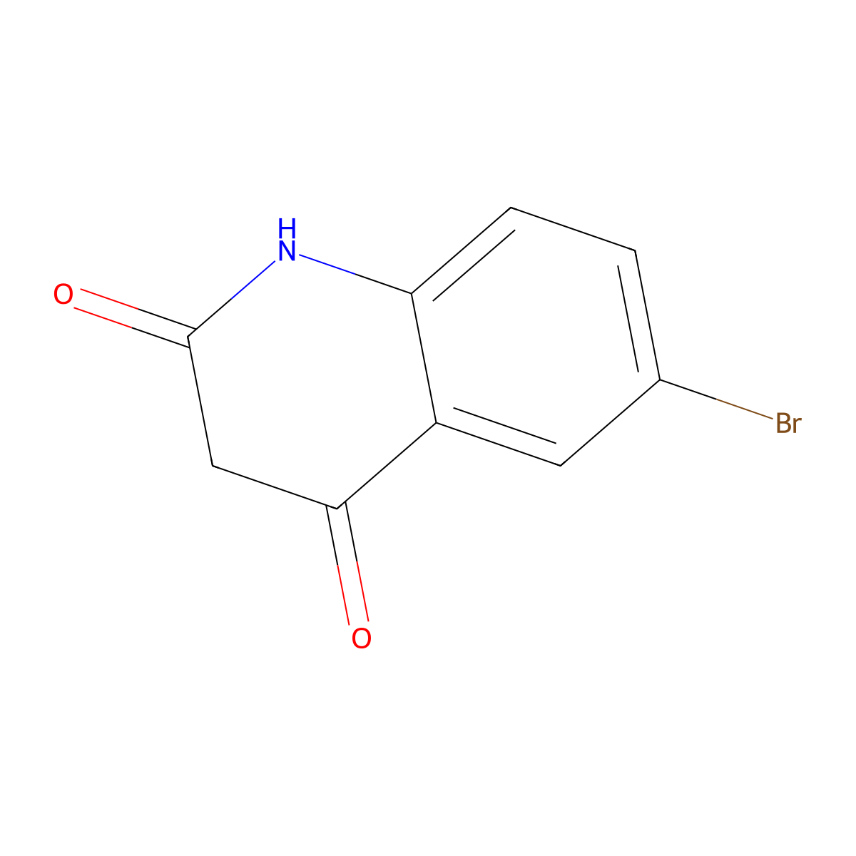 6-Bromoquinoline-2,4(1H,3H)-dione molecular structure, CAS 138964-51-9