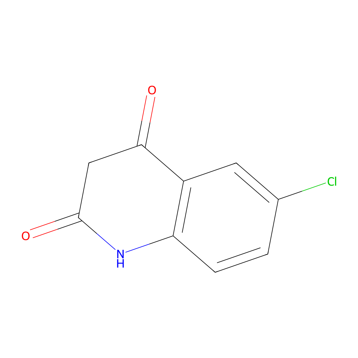 6-chloroquinoline-2,4(1H,3H)-dione molecular structure, CAS 138964-52-0