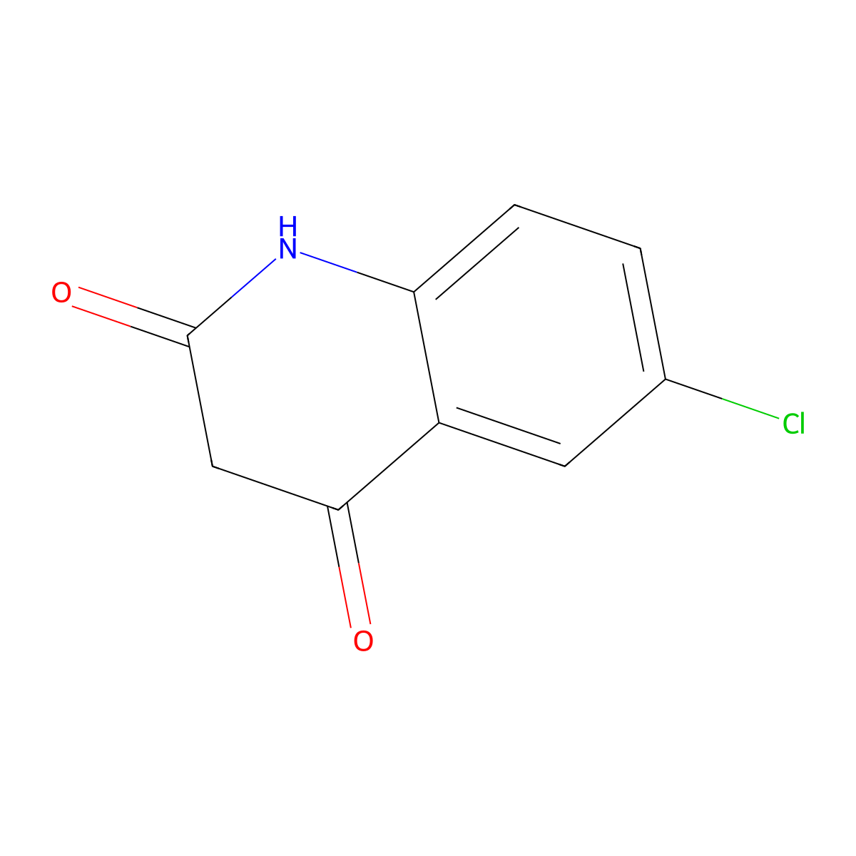 6-chloroquinoline-2,4(1H,3H)-dione molecular structure, CAS 138964-52-0