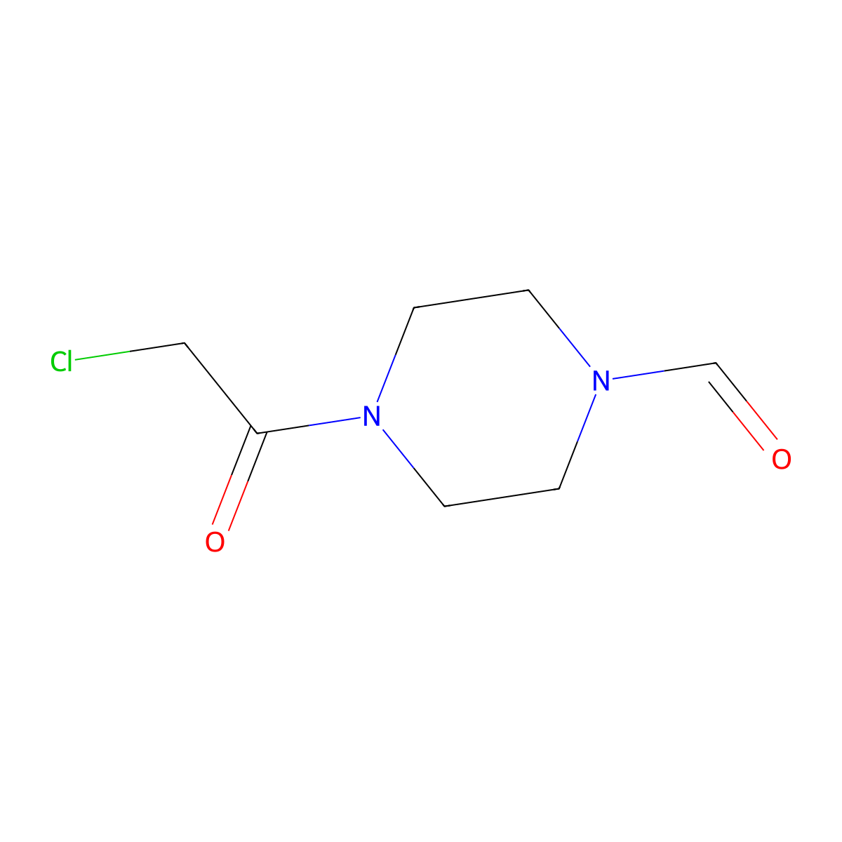 4-(2-Chloroacetyl)piperazine-1-carbaldehyde molecular structure, CAS 138969-82-1