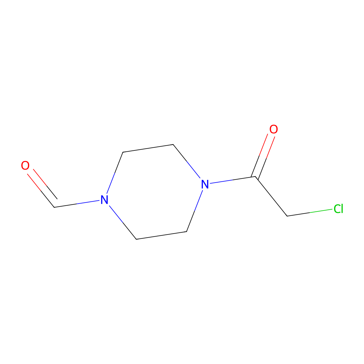 4-(2-Chloroacetyl)piperazine-1-carbaldehyde molecular structure, CAS 138969-82-1