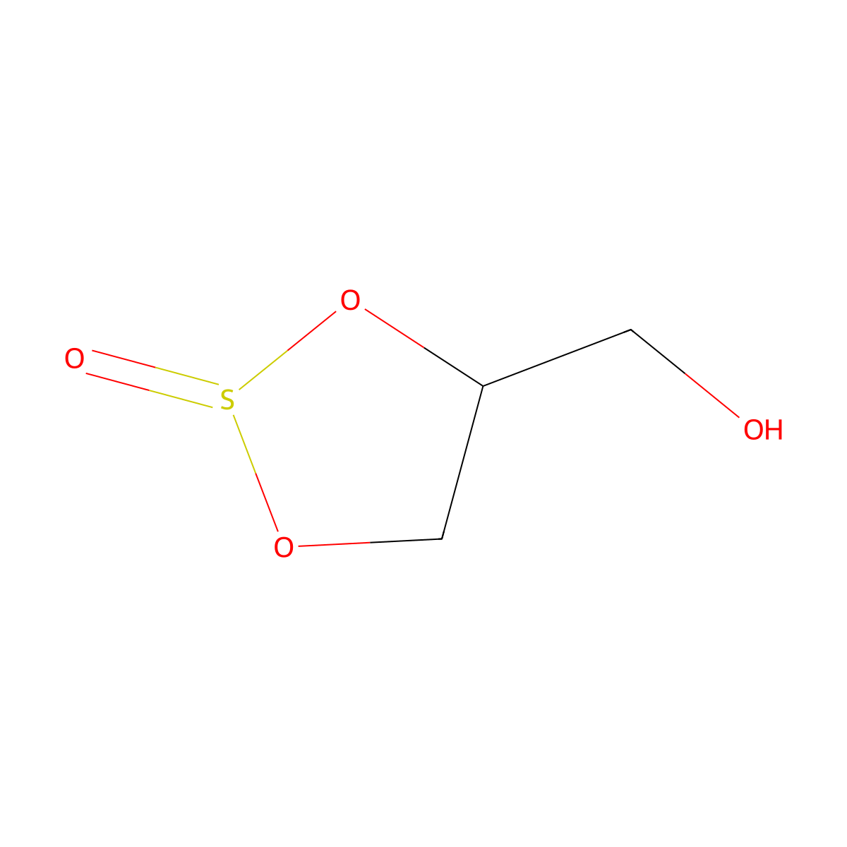 1,3,2-Dioxathiolane-4-methanol 2-oxide molecular structure, CAS 13897-37-5