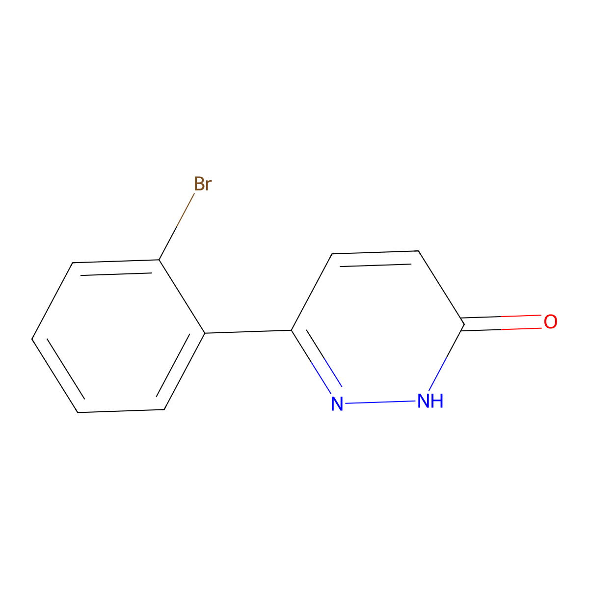 6-(2-Bromophenyl)pyridazin-3-ol molecular structure, CAS 138976-17-7
