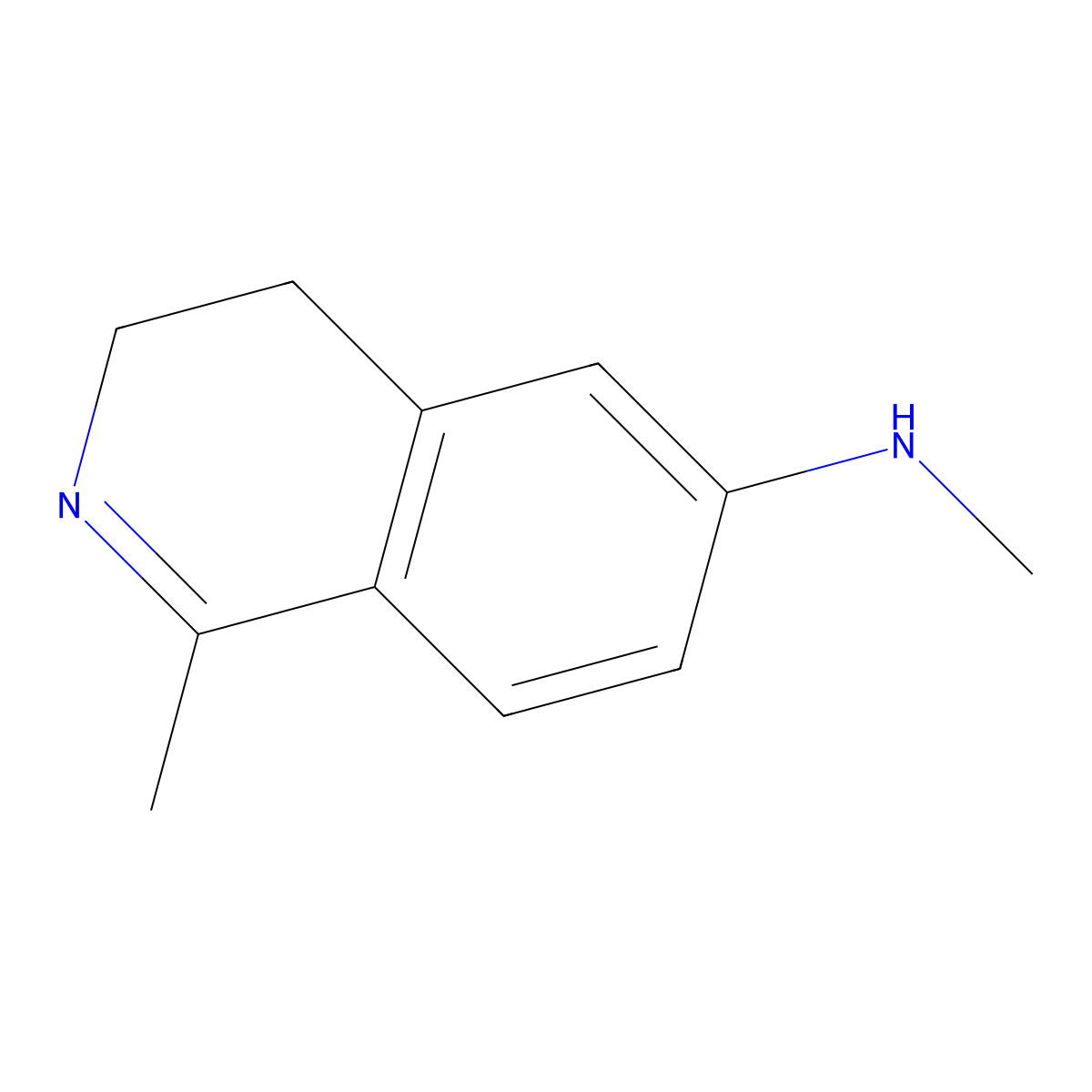 N,1-Dimethyl-3,4-dihydroisoquinolin-6-amine molecular structure, CAS 138976-87-1