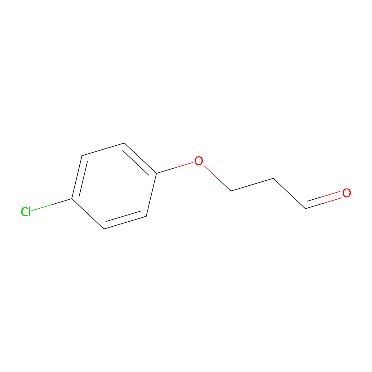 3-(4-Chlorophenoxy)propanal molecular structure, CAS 138977-77-2