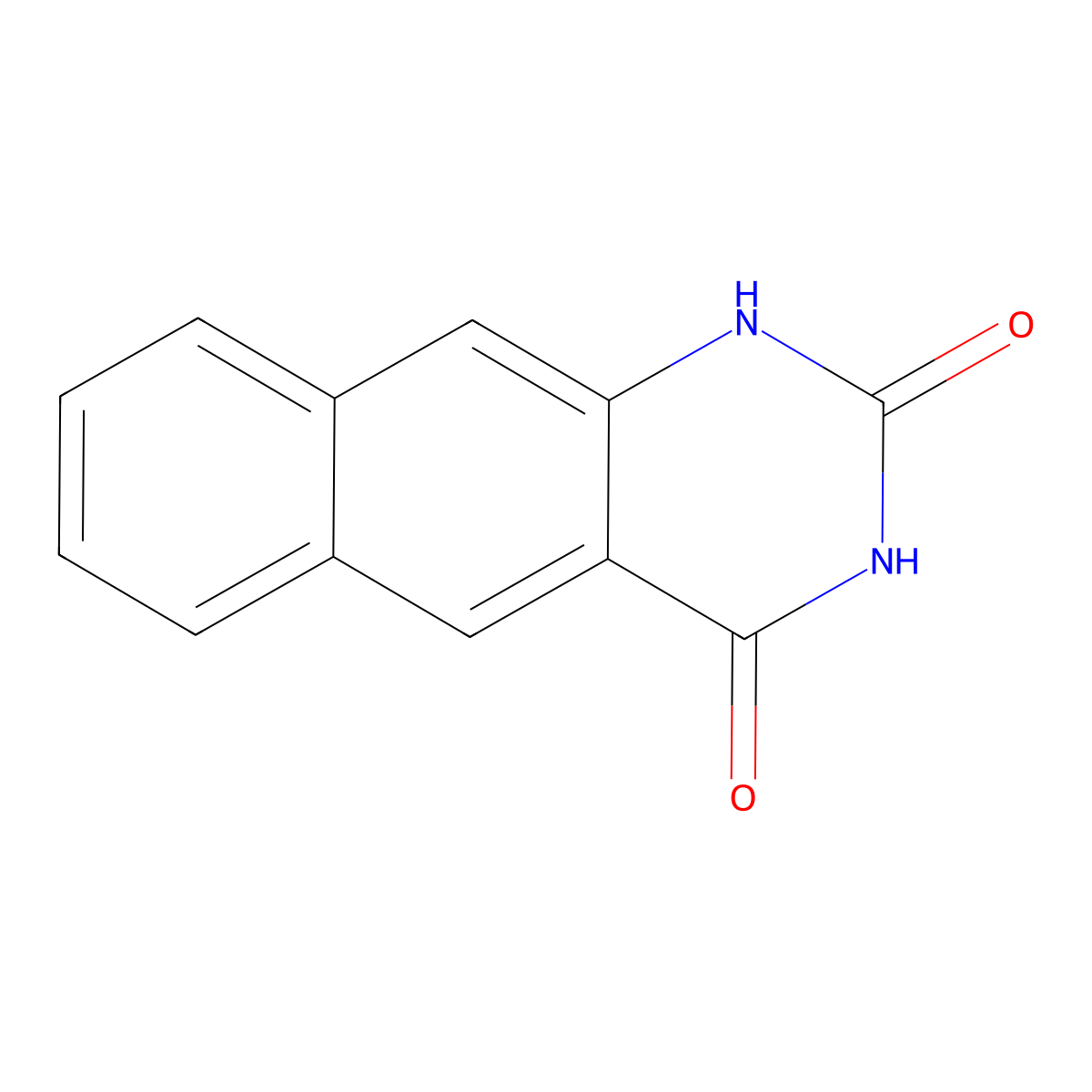 Benzo(g)quinazoline-2,4(1H,3H)-dione molecular structure, CAS 13898-60-7