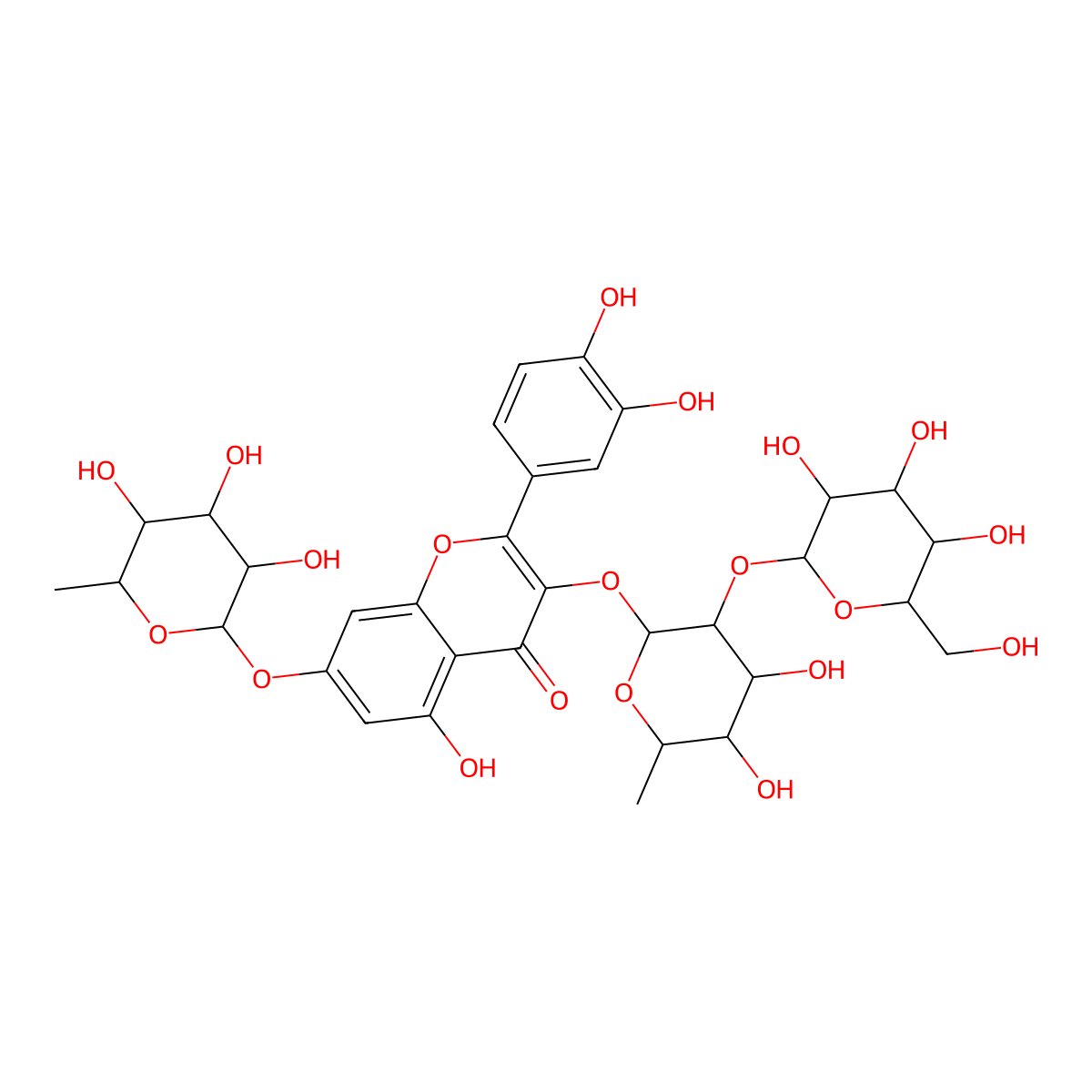 4''''-O-Desacetylcleomeside A molecular structure, CAS 138989-37-4