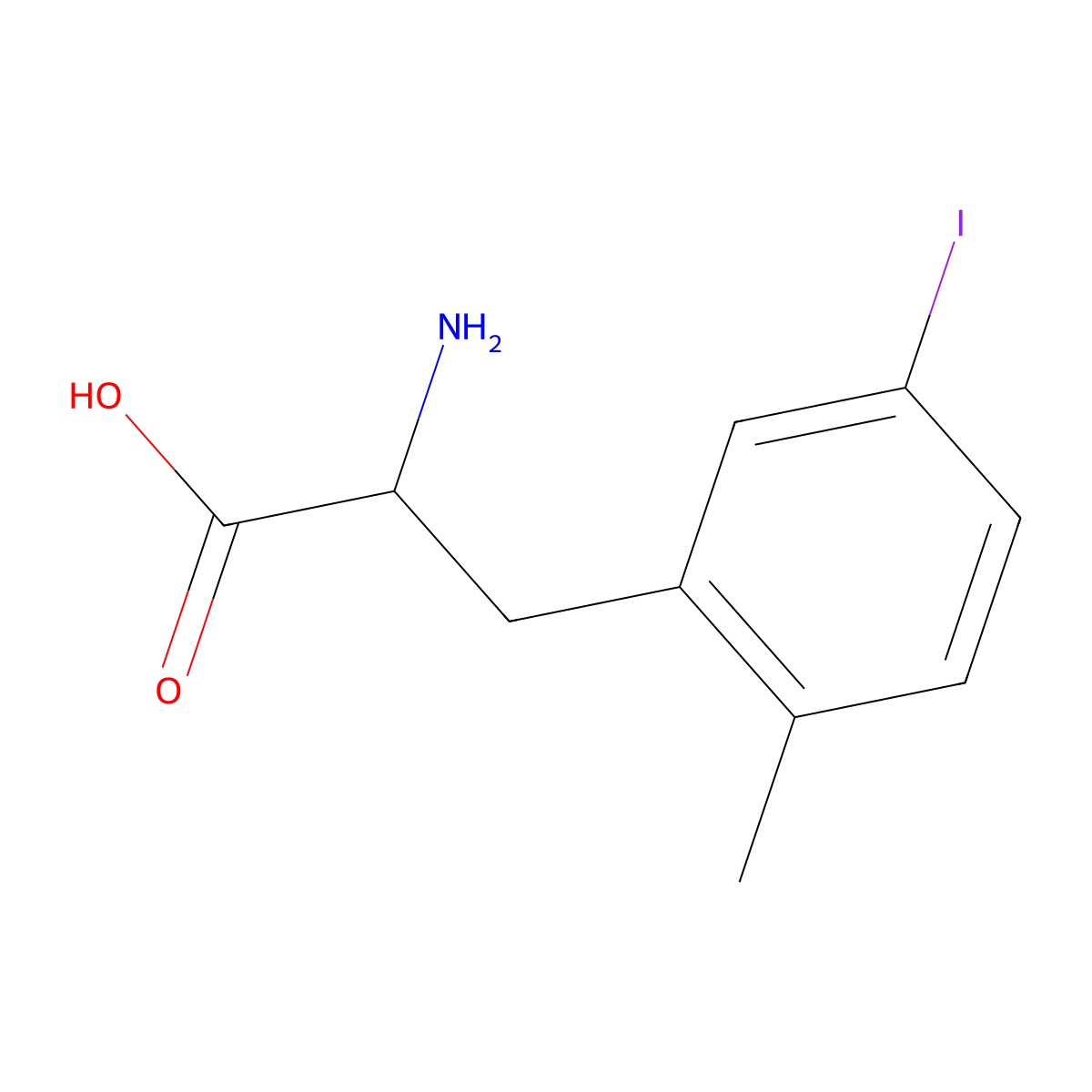 5-Iodo-2-methyl-L-phenylalanine molecular structure, CAS 1389908-33-1