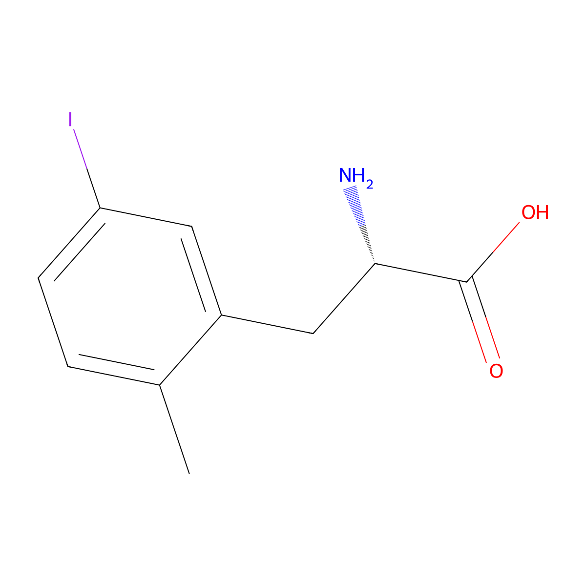 5-Iodo-2-methyl-L-phenylalanine molecular structure, CAS 1389908-33-1