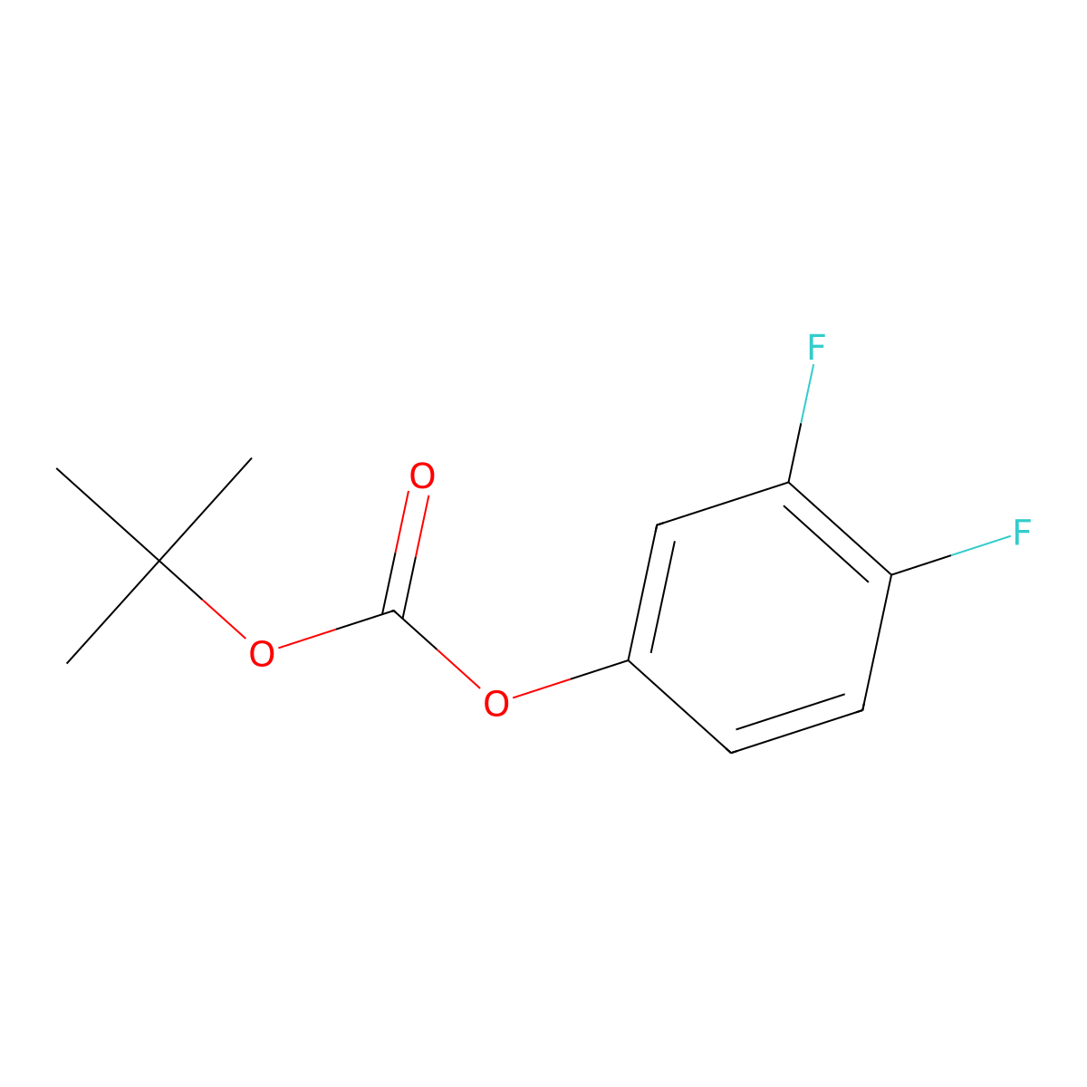 Tert-butyl3,4-difluorophenylcarbonate molecular structure, CAS 1389949-71-6