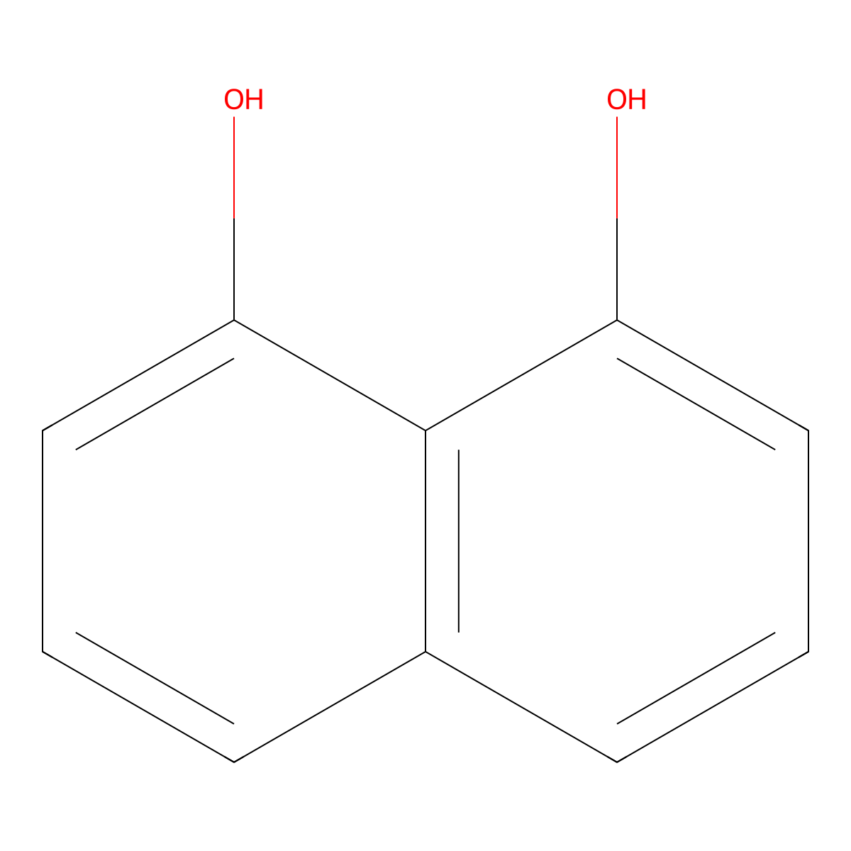 1,8-Dihydroxynaphthalene molecular structure, CAS 138999-35-6