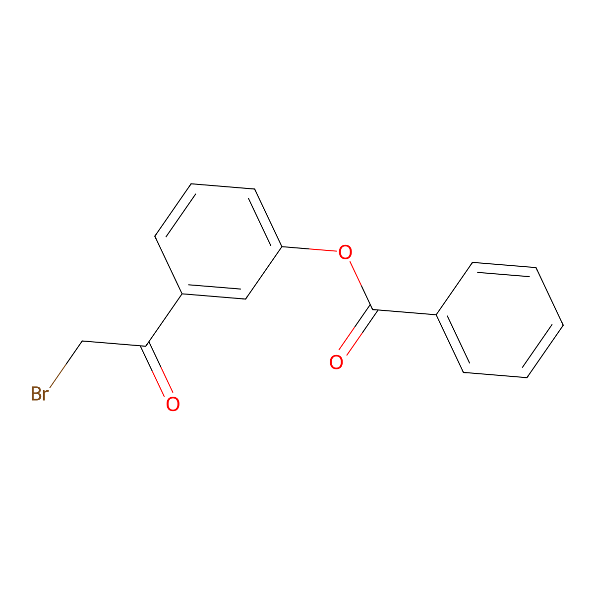 3'-Benzoyloxy-2-bromoacetophenone molecular structure, CAS 139-27-5