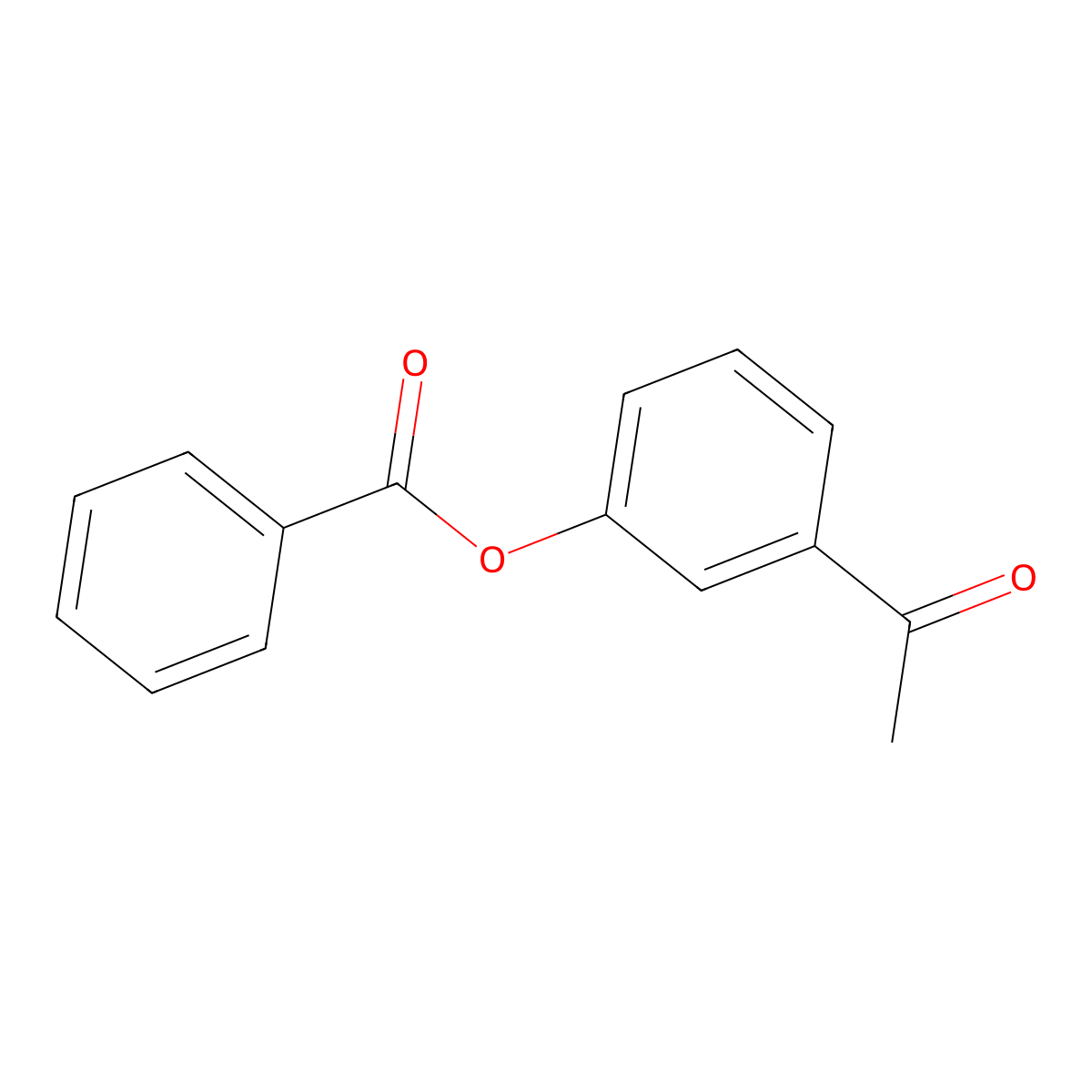 3-Acetylphenyl benzoate molecular structure, CAS 139-28-6