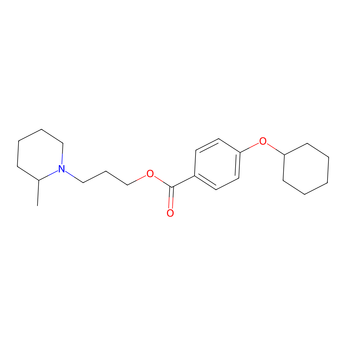 Cyclomethycaine molecular structure, CAS 139-62-8