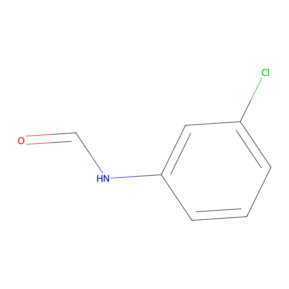 n-(3-Chlorophenyl)formamide molecular structure, CAS 139-71-9