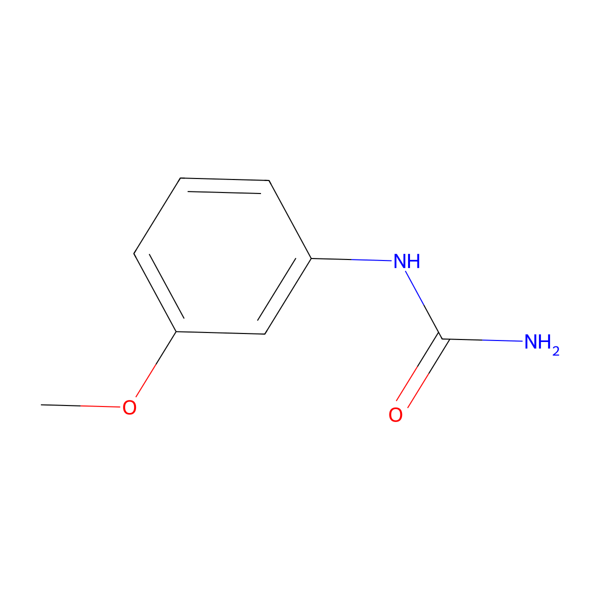 3-Ureidoanisole molecular structure, CAS 139-77-5