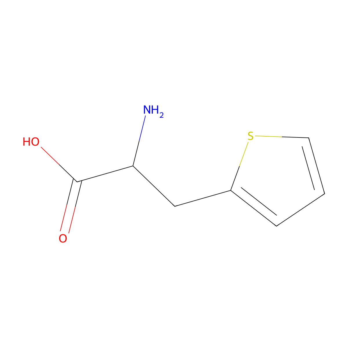 2-Thienylalanine molecular structure, CAS 139-86-6