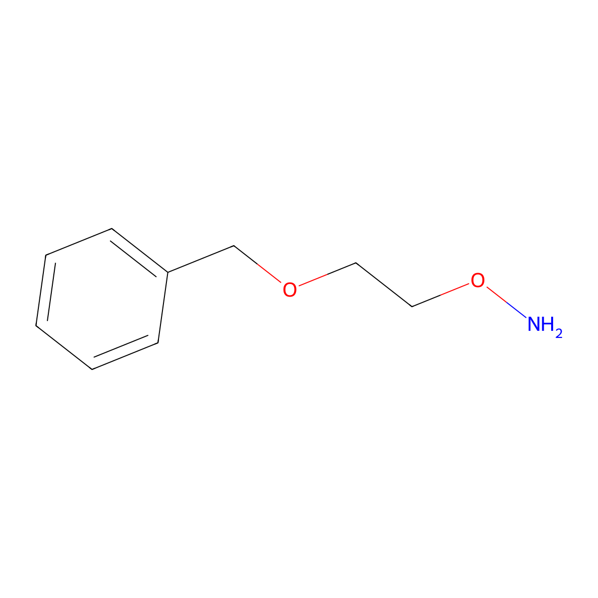 Hydroxylamine, O-[2-(phenylmethoxy)ethyl]- molecular structure, CAS 139000-76-3