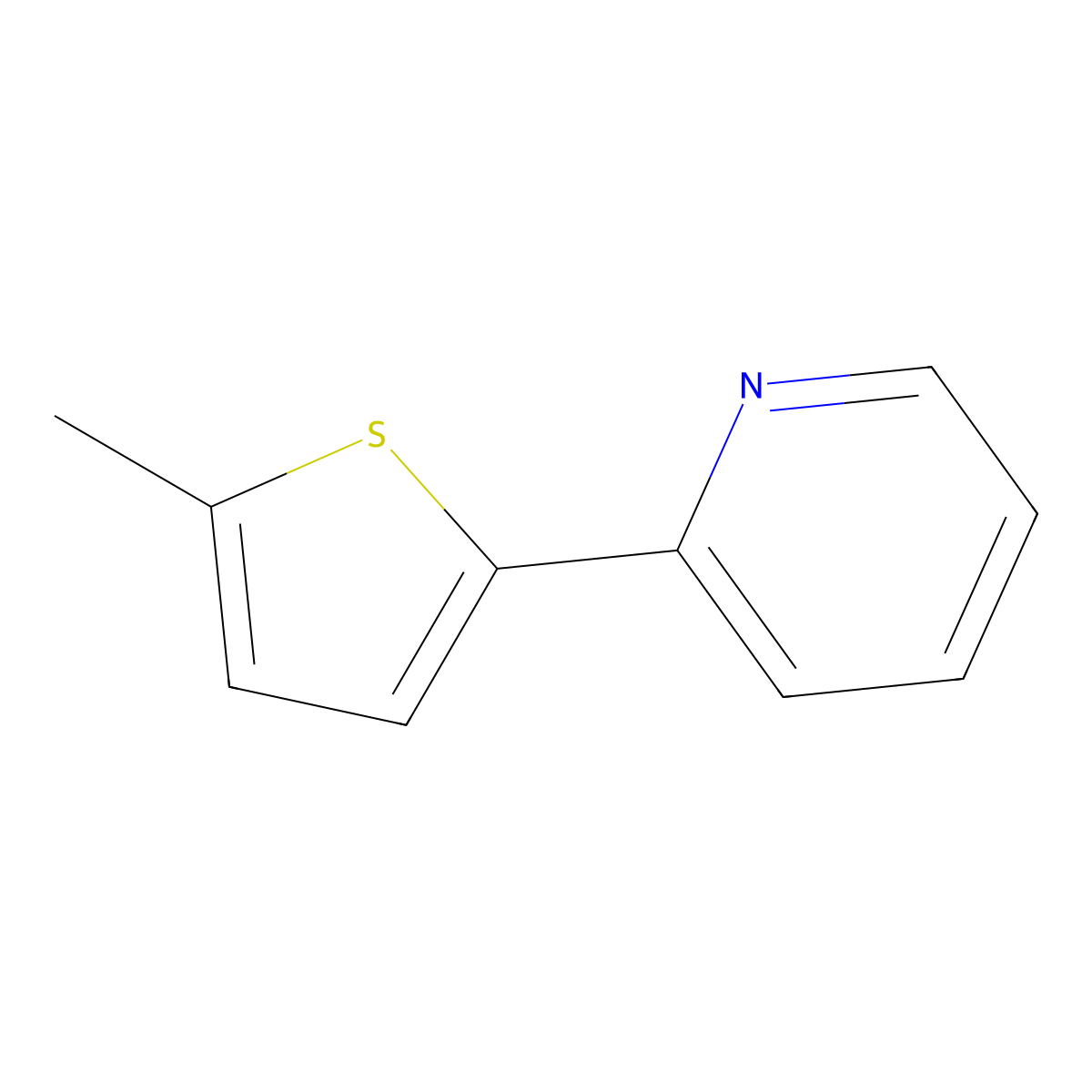 2-(5-Methylthiophen-2-yl)pyridine molecular structure, CAS 139003-60-4