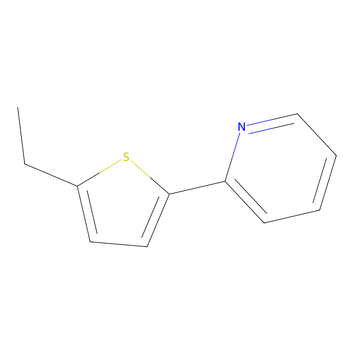 2-(5-Ethyl-2-thienyl)pyridine molecular structure, CAS 139003-61-5