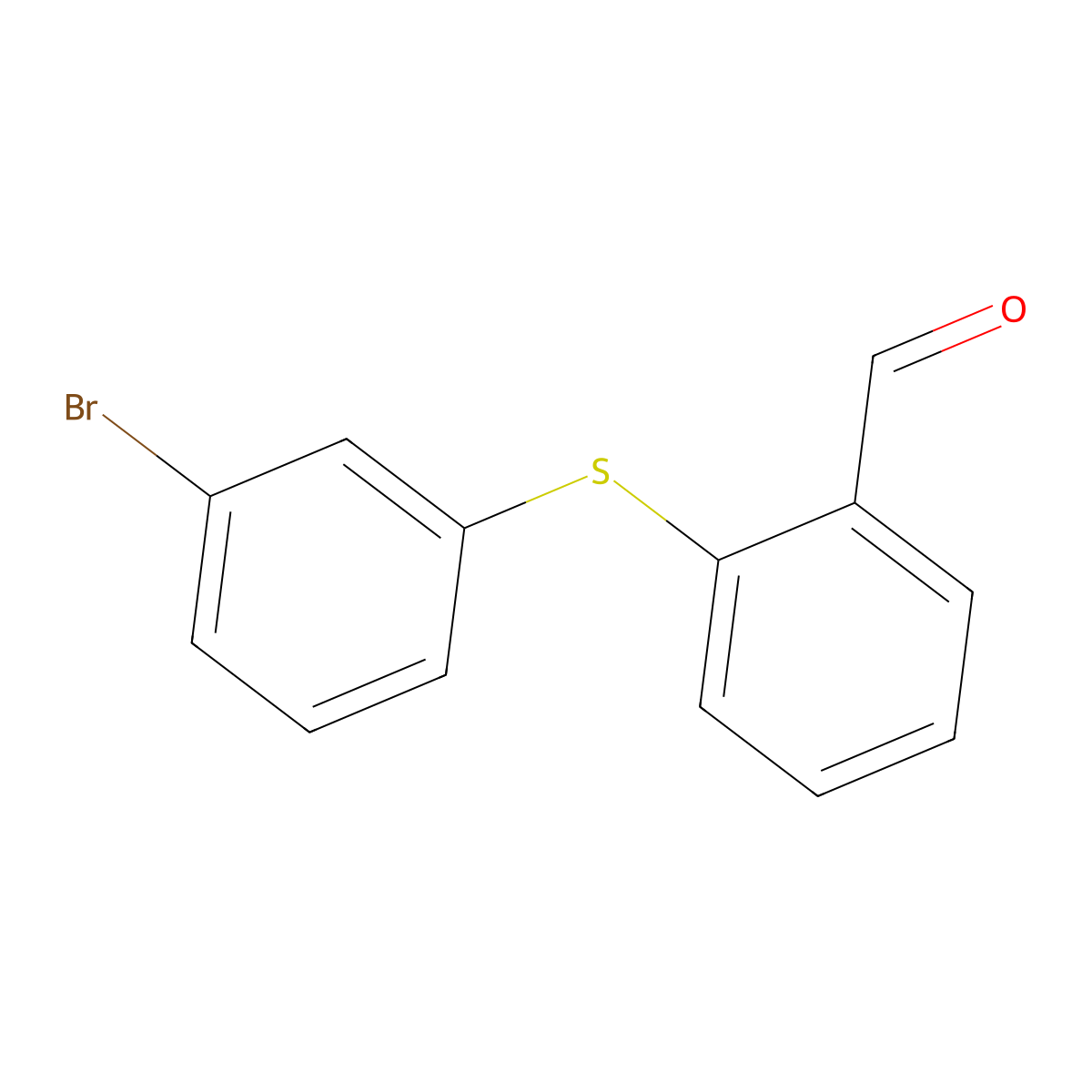 2-[(3-Bromophenyl)sulfanyl]benzaldehyde molecular structure, CAS 139009-33-9