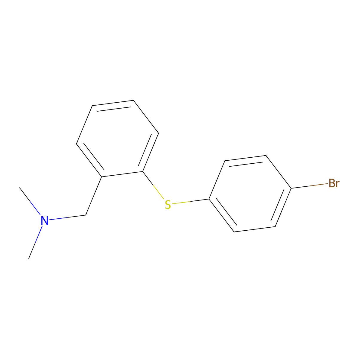 N-{2-[(4-bromophenyl)sulfanyl]benzyl}-N,N-dimethylamine molecular structure, CAS 139009-37-3