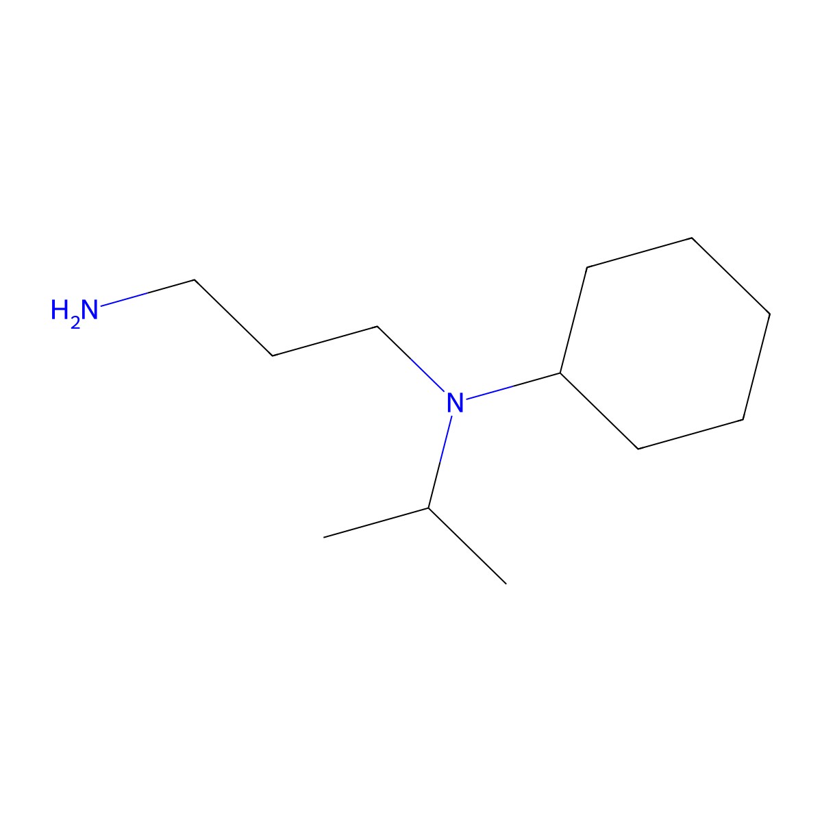 N-Cyclohexyl-N-isopropylpropane-1,3-diamine molecular structure, CAS 13901-36-5