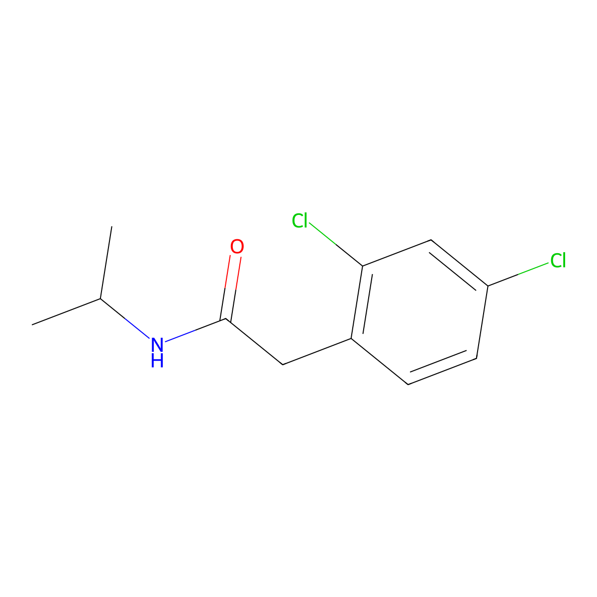 2,4-Dichloro-N-(1-methylethyl)benzeneacetamide molecular structure, CAS 1390101-06-0