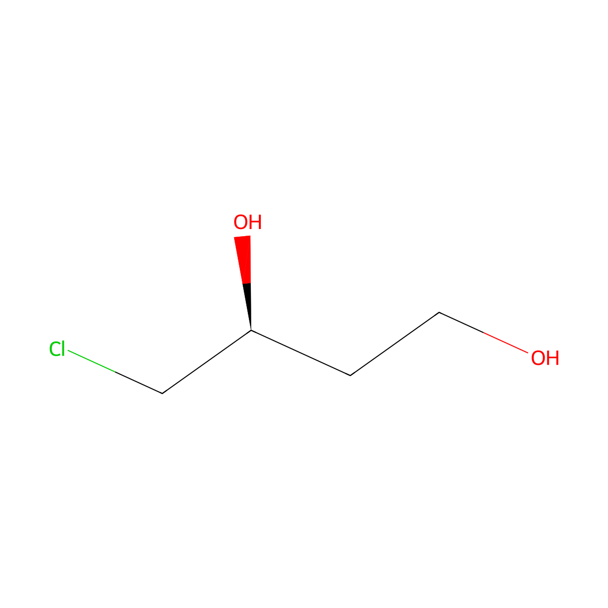 (3S)-4-Chloro-1,3-butanediol molecular structure, CAS 139013-68-6