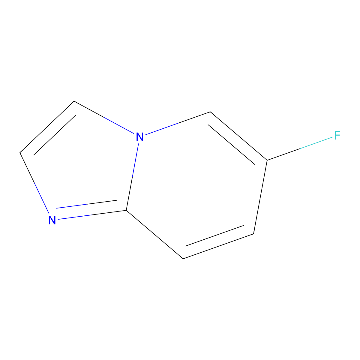 6-Fluoroimidazo[1,2-a]pyridine molecular structure, CAS 139022-27-8