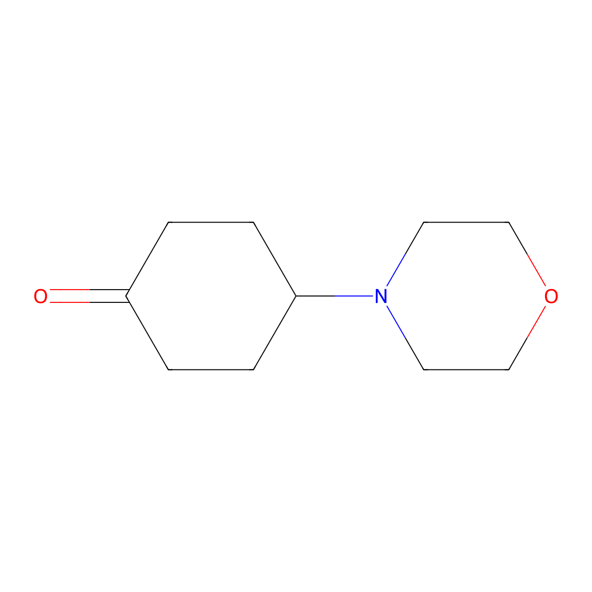 4-(Morpholin-4-yl)cyclohexan-1-one molecular structure, CAS 139025-93-7
