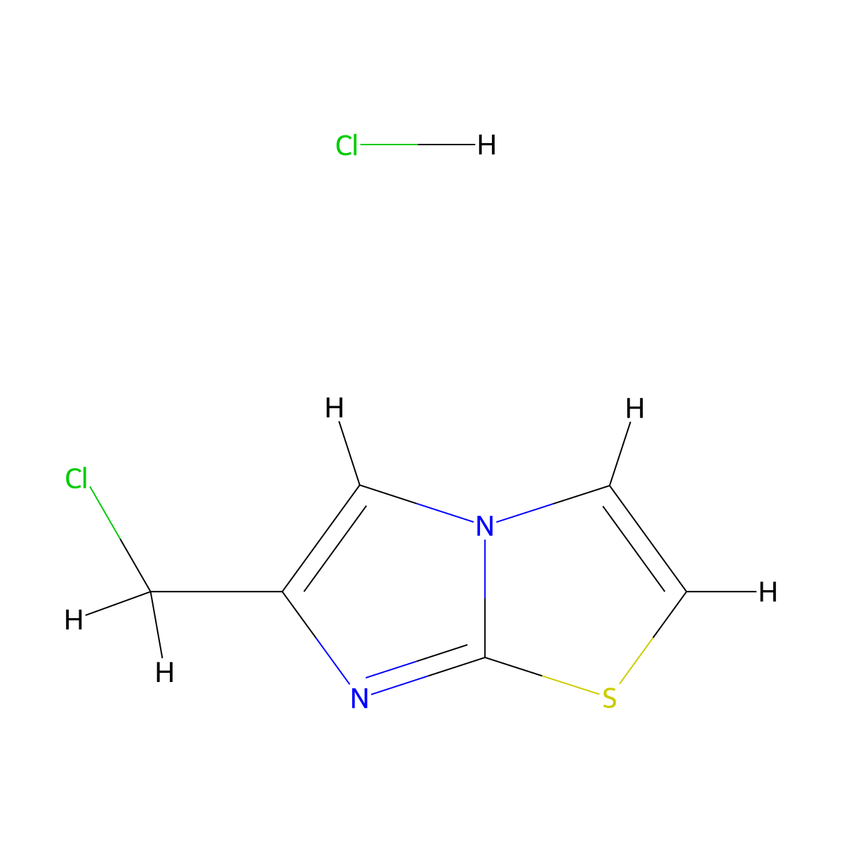 6-(Chloromethyl)imidazo[2,1-b]thiazole hydrochloride molecular structure, CAS 139029-61-1