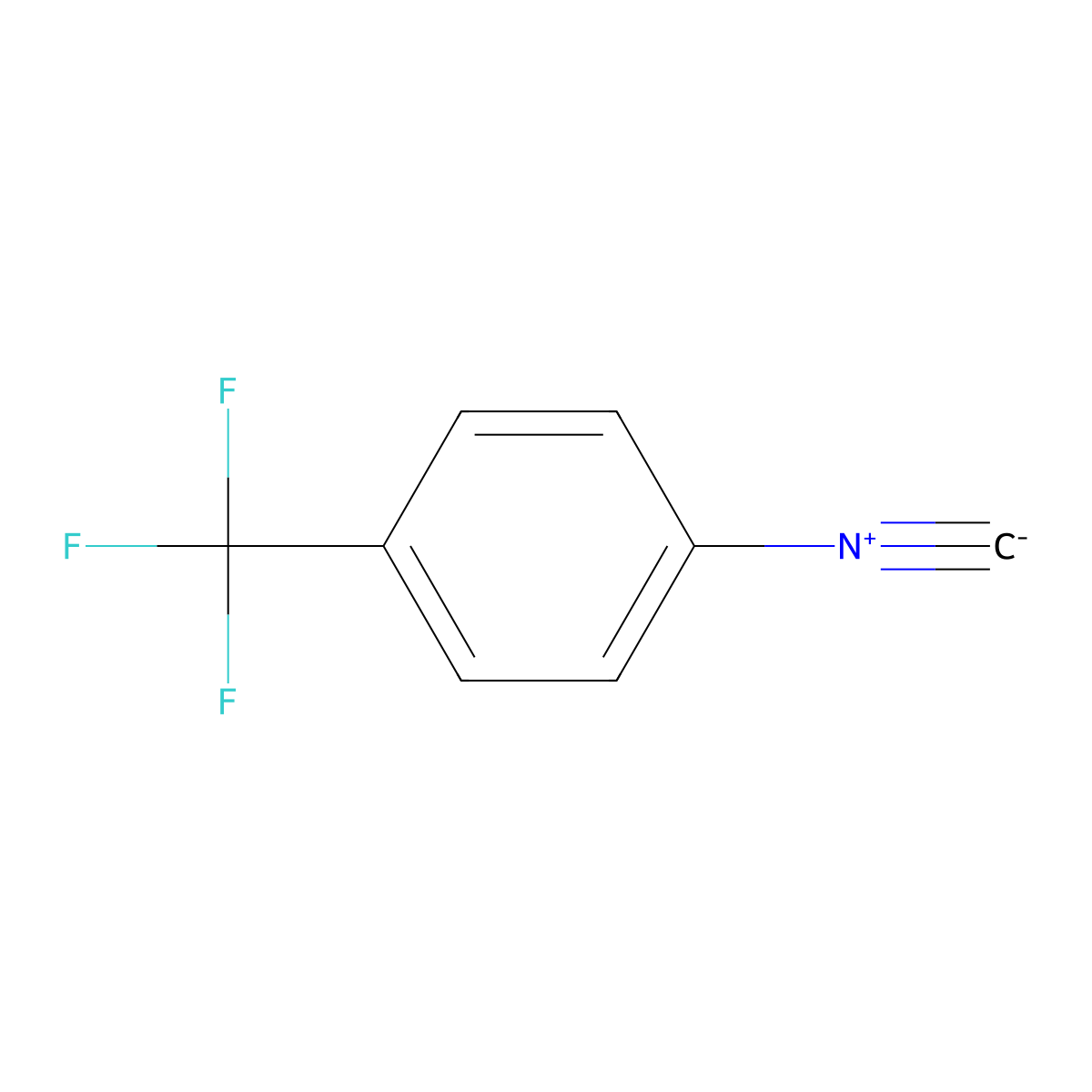 4-(Trifluoromethyl)phenyl isocyanide molecular structure, CAS 139032-23-8